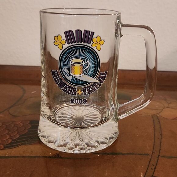 Maui Brewers Festival 2009 Kona Brewing Beer Glass 8 oz. - Picture 1 of 6